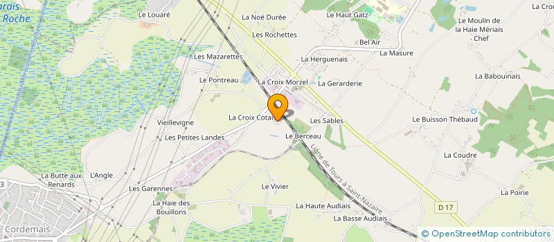 localisation de l'entreprise DE LA FORGERIE  CORDEMAIS