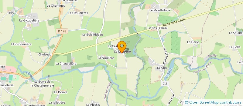 localisation de l'entreprise DE LA FORTINIERE  JOUE-SUR-ERDRE