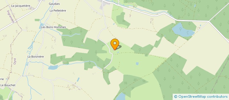 localisation de l'entreprise DE LA FOSSE AUX LOUPS à OYRE