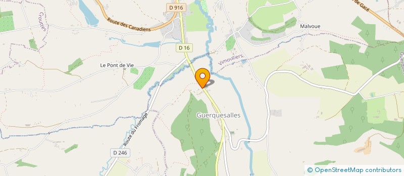 localisation de l'entreprise DE LA FOUCAUDIERE à CAMEMBERT