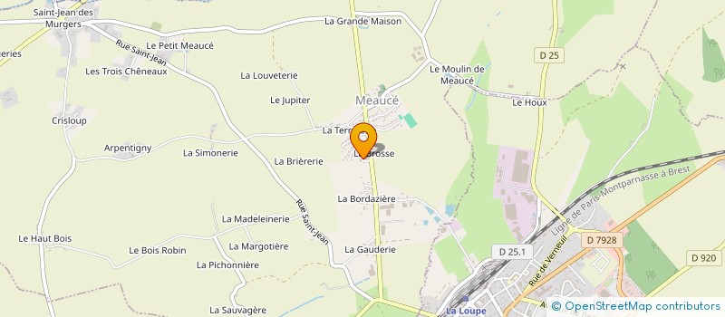 localisation de l'entreprise DE LA FRATERNITE 45 à MEAUCE