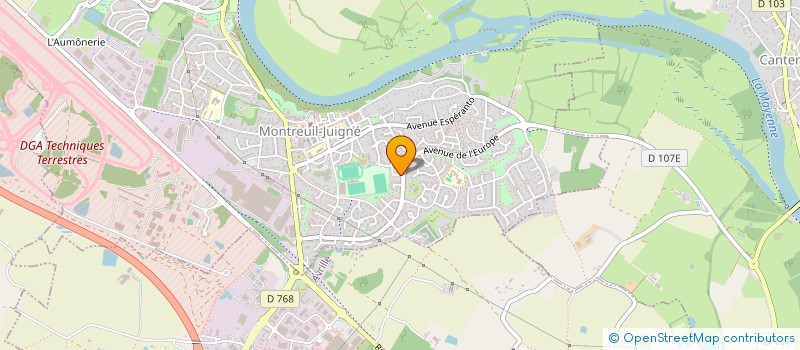 localisation de l'entreprise DE LA FRATERNITE à MONTREUIL-JUIGNE