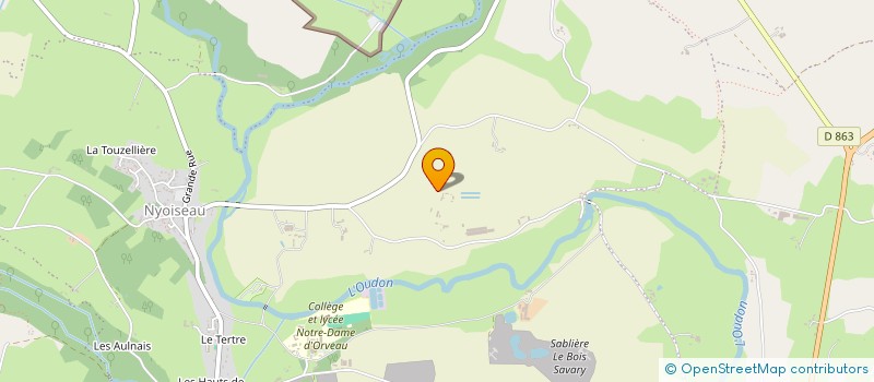 localisation de l'entreprise DE LA FRAUDAIE à SEGRE-EN-ANJOU BLEU