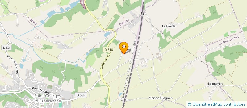 localisation de l'entreprise DE LA FROIDE  SAINT-GEORGES-D'ESPERANCHE