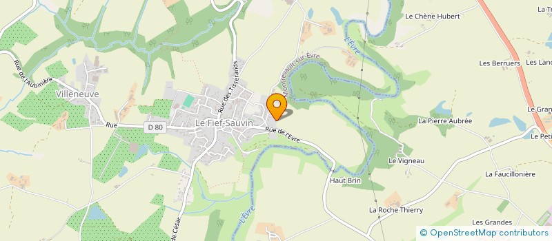 localisation de l'entreprise DE LA GABARDIERE à MONTREVAULT-SUR-EVRE