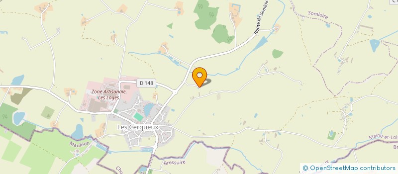 localisation de l'entreprise DE LA GABINIERE à SOMLOIRE