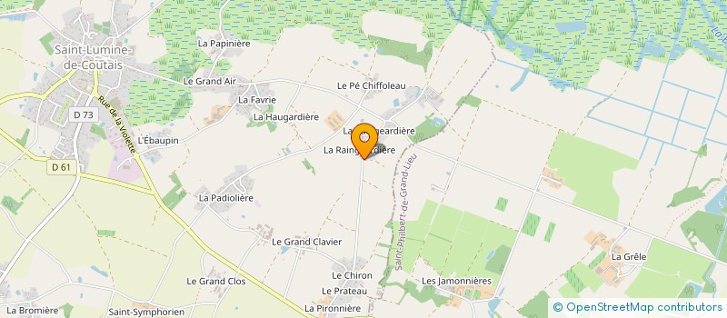 localisation de l'entreprise DE LA GAGNERIE à SAINT-LUMINE-DE-COUTAIS