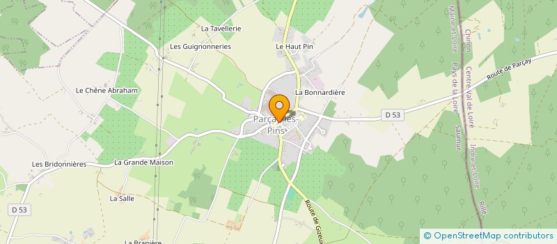 localisation de l'entreprise DE LA GAIETE 2  NOYANT-VILLAGES