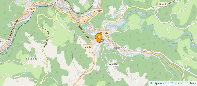 localisation de l'entreprise DE LA GANETTE à LAGUENNE-SUR-AVALOUZE