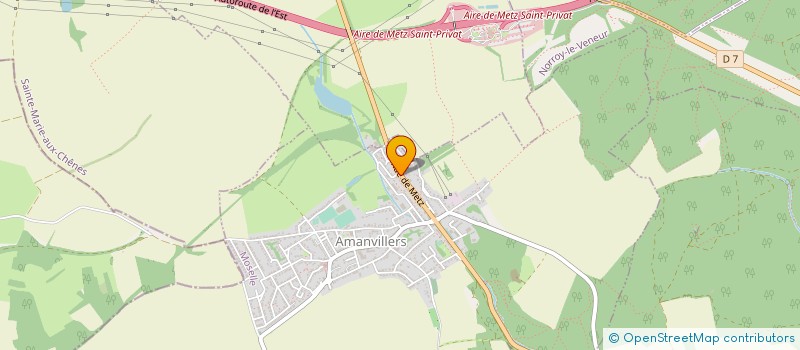localisation de l'entreprise DE LA GARE  AMANVILLERS