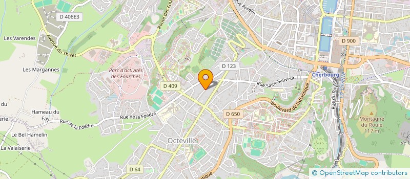 localisation de l'entreprise DE LA GARE à CHERBOURG-EN-COTENTIN
