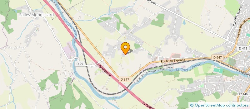 localisation de l'entreprise DE LA GARE  ORTHEZ