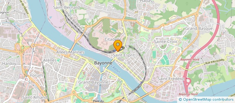 localisation de l'entreprise DE LA GARE à BAYONNE