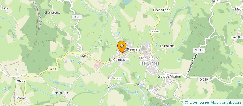 localisation de l'entreprise DE LA GARE  DOMPIERRE-LES-ORMES