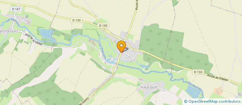 localisation de l'entreprise DE LA GARE  MARTINCOURT