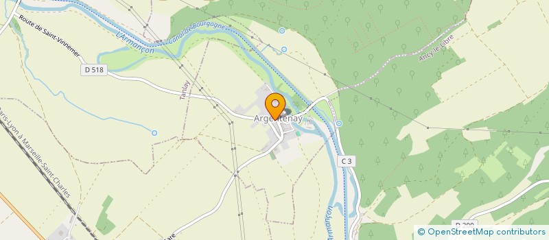 localisation de l'entreprise DE LA GARE  ARGENTENAY