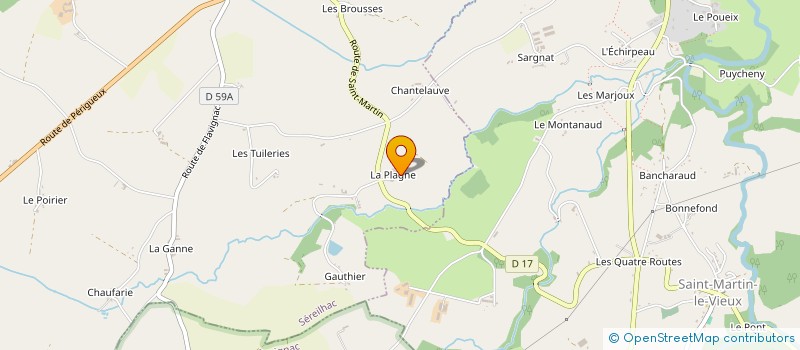 localisation de l'entreprise DE LA GARE DEUX  SEREILHAC