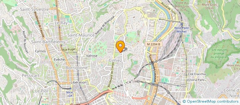 localisation de l'entreprise DE LA GARE SAINT ROCH à NICE