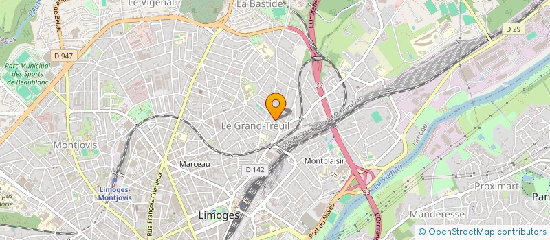 localisation de l'entreprise DE LA GARENNE  LE PALAIS-SUR-VIENNE