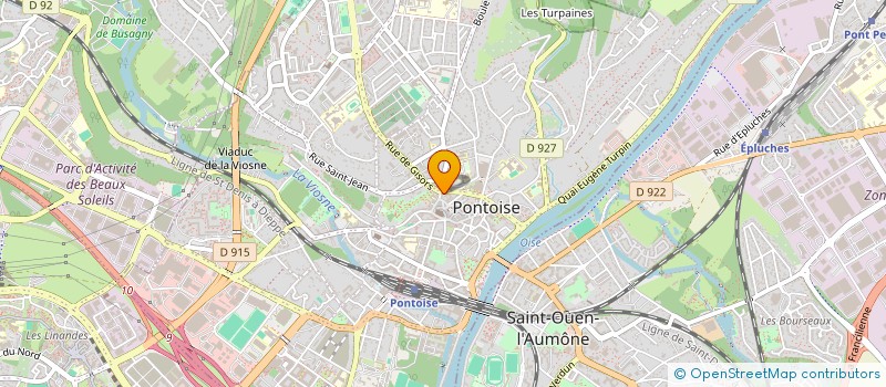 localisation de l'entreprise DE LA GARENNE  PONTOISE