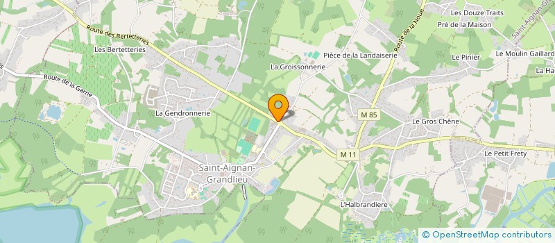 localisation de l'entreprise DE LA GAROTTERIE  SAINT-AIGNAN-GRANDLIEU