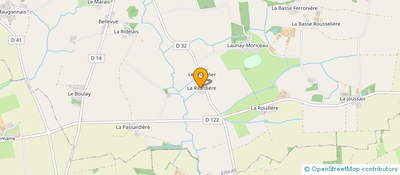 localisation de l'entreprise DE LA GAUDINIERE  VILLEPOT