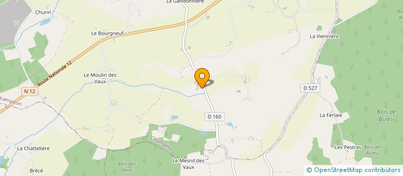 localisation de l'entreprise DE LA GENELLIERE à CHAMPEON