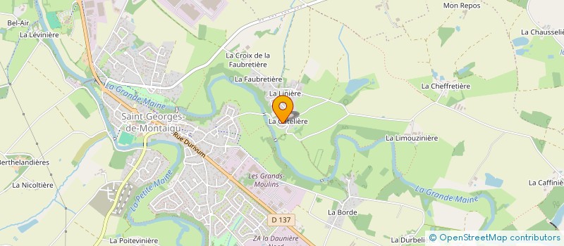 localisation de l'entreprise DE LA GENETTE à MONTAIGU-VENDEE