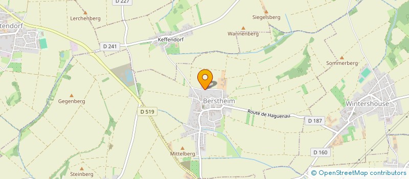 localisation de l'entreprise DE LA GENTIANE  BERSTHEIM