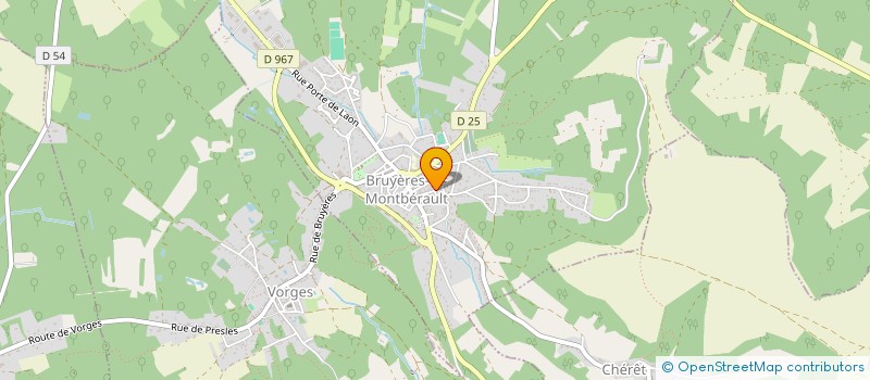 localisation de l'entreprise DE LA GERMERIE à BRUYERES-ET-MONTBERAULT