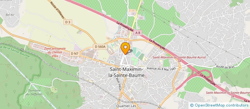 localisation de l'entreprise DE LA GRAINE A L'ASSIETTE BIO à SAINT-MAXIMIN-LA-SAINTE-BAUME