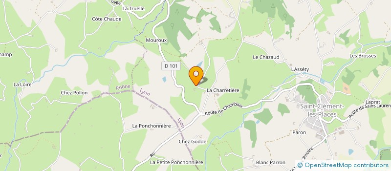 localisation de l'entreprise DE LA GRAND COUR  SAINT-CLEMENT-LES-PLACES