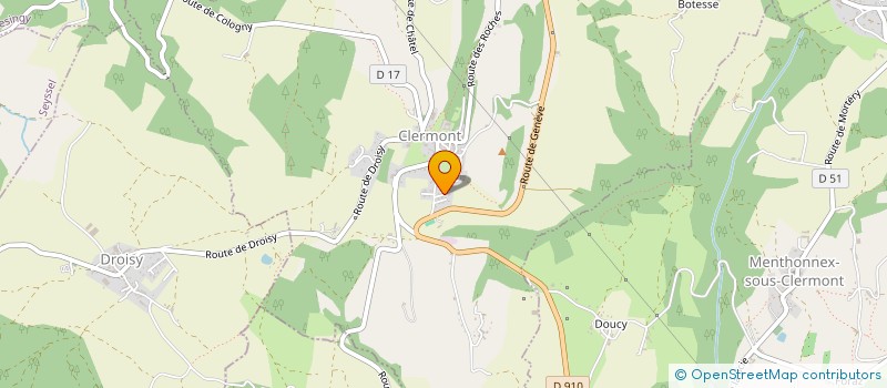 localisation de l'entreprise DE LA GRAND VY  CLERMONT