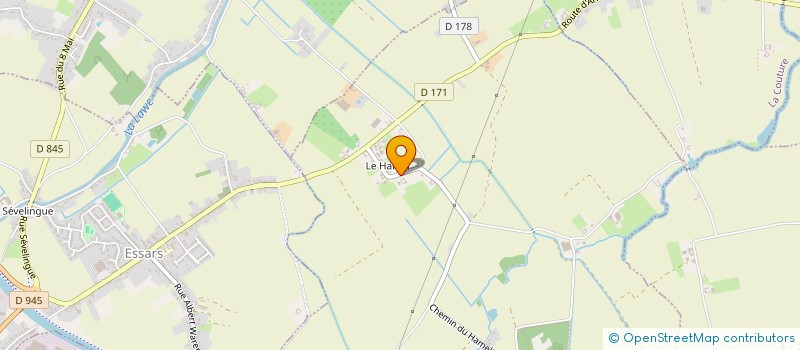 localisation de l'entreprise DE LA GRANDE BECQUE  BEUVRY