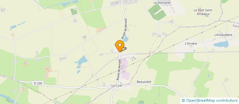 localisation de l'entreprise DE LA GRANDE CHESNAIE  BOUCHAMPS LES CRAON