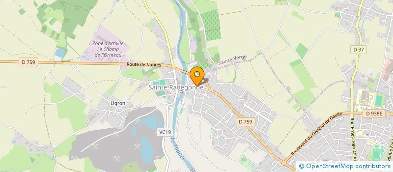 localisation de l'entreprise DE LA GRANDE COUR  THOUARS