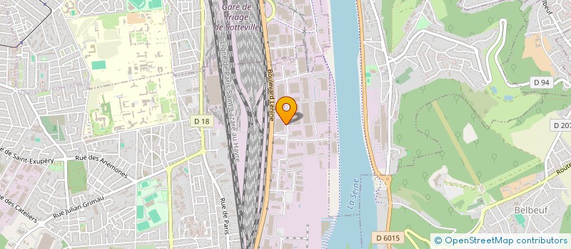 localisation de l'entreprise DE LA GRANDE EPINE  SAINT-ETIENNE-DU-ROUVRAY