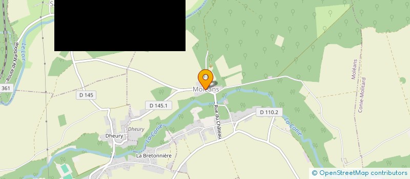 localisation de l'entreprise DE LA GRANDE ETOILE à MOLEANS