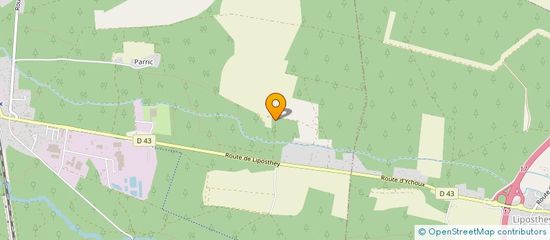 localisation de l'entreprise DE LA GRANDE LANDE  YCHOUX