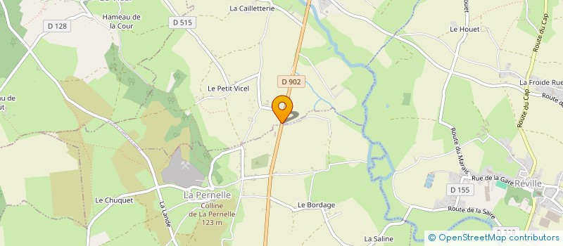 localisation de l'entreprise DE LA GRANDE ROUTE  LA PERNELLE