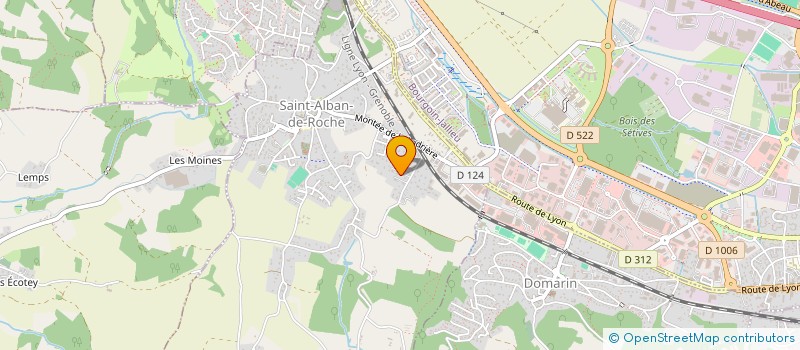 localisation de l'entreprise DE LA GRANGE  SAINT-ALBAN-DE-ROCHE