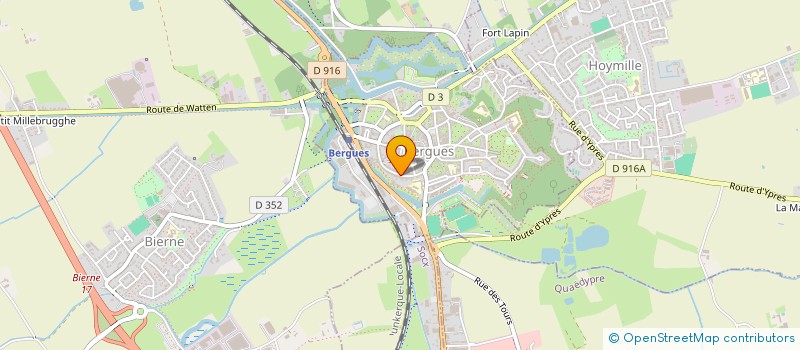 localisation de l'entreprise DE LA GRANGE  BERGUES