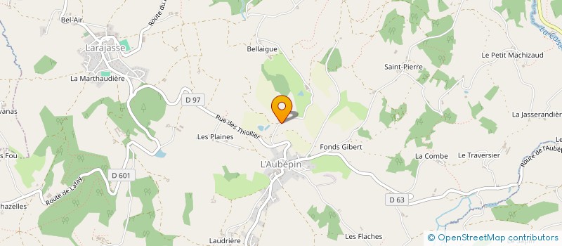 localisation de l'entreprise DE LA GRANGE DU PRE à LARAJASSE