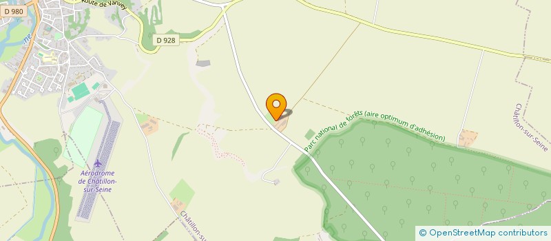 localisation de l'entreprise DE LA GRANGE EMERY  CHATILLON-SUR-SEINE