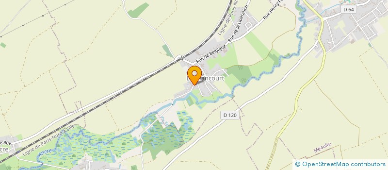 localisation de l'entreprise DE LA GRENOUILLERE  DERNANCOURT