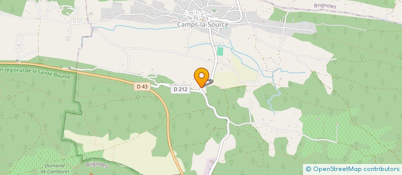 localisation de l'entreprise DE LA GREVE  CAMPS-LA-SOURCE