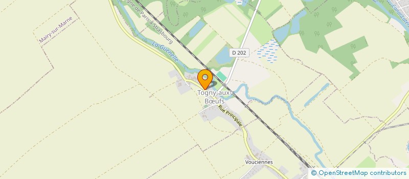localisation de l'entreprise DE LA GUENELLE  TOGNY-AUX-BUFS