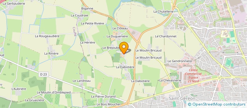 localisation de l'entreprise DE LA GUERE à ANCENIS-SAINT-GEREON
