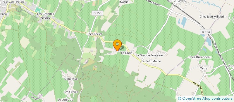 localisation de l'entreprise DE LA HACHE DE BRONZE à GRAVES-SAINT-AMANT
