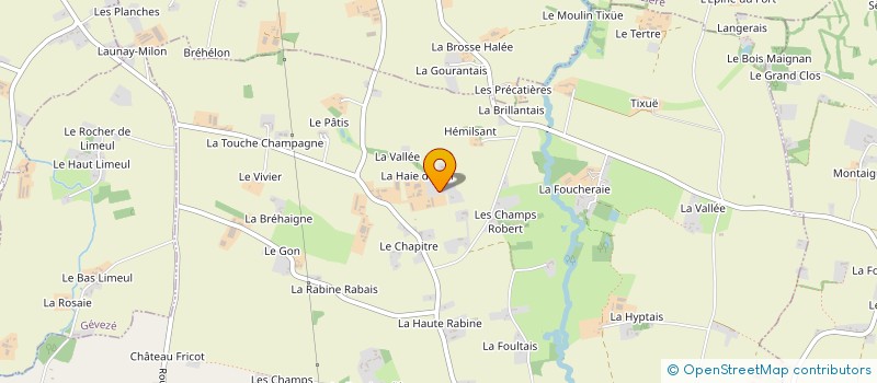 localisation de l'entreprise DE LA HAIE DU VAL  PACE